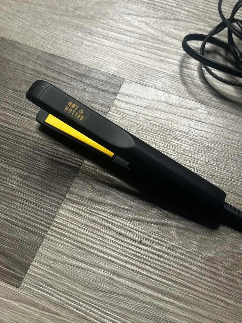 Hot & Hotter Professional Gold Ceramic Flat Iron Item #5873